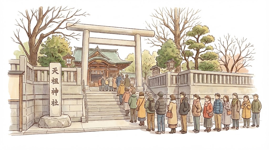 巣鴨天祖神社イラスト